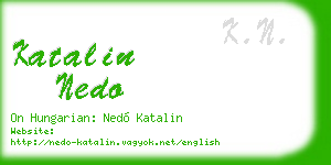 katalin nedo business card