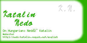 katalin nedo business card